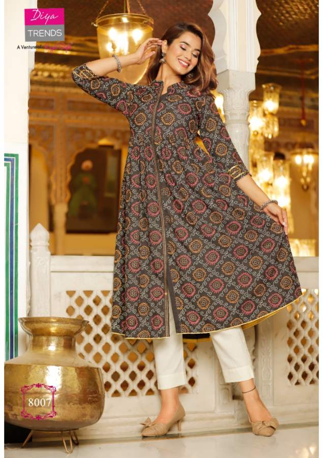 Ethnicity 8 Fancy Ethnic Wear Designer  Anarakali Kurti Latest Collection